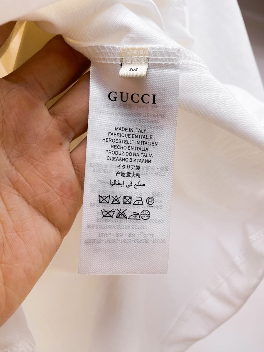 Gucci ~ Official counter synchronous update ~ The NEW high-end version of the T-shirt 🔥🔥 Heavy introduction of 300 grams of high density/小玲 - Image 9