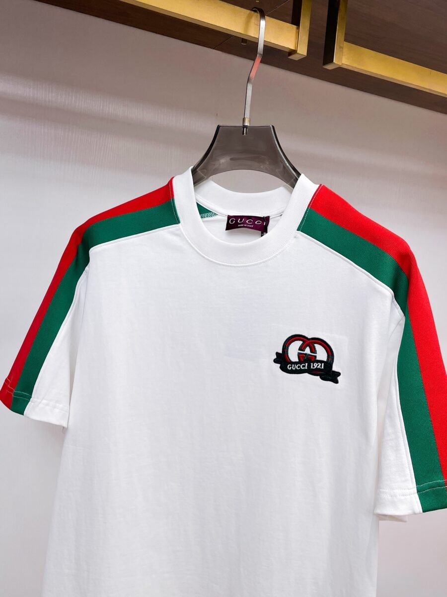 Gucci ~ Official counter synchronous update ~ The NEW high-style short-sleeved T-shirt 🔥🔥 Heavy launch thickened 300g high density/小玲 - Image 4