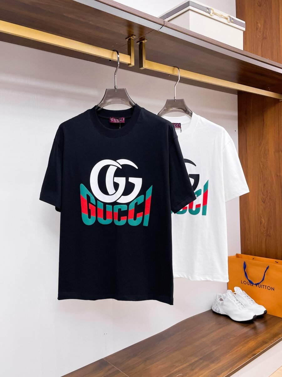 Gucci ~ Official counter synchronous update ~ The NEW high-style short-sleeved T-shirt 🔥🔥 Heavy launch thickened 300g high density/小玲 - Image 2