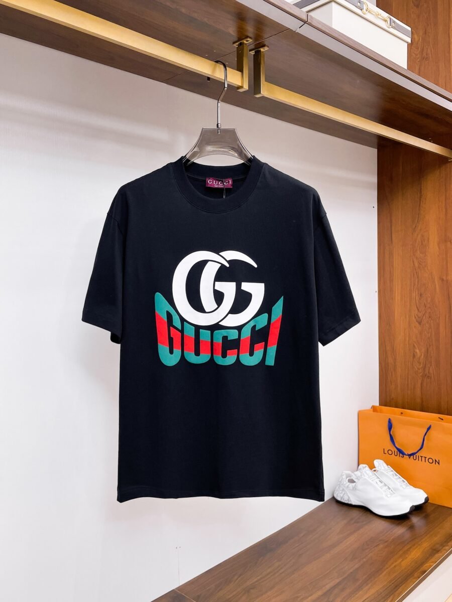 Gucci ~ Official counter synchronous update ~ The NEW high-style short-sleeved T-shirt 🔥🔥 Heavy launch thickened 300g high density/小玲 - Image 3