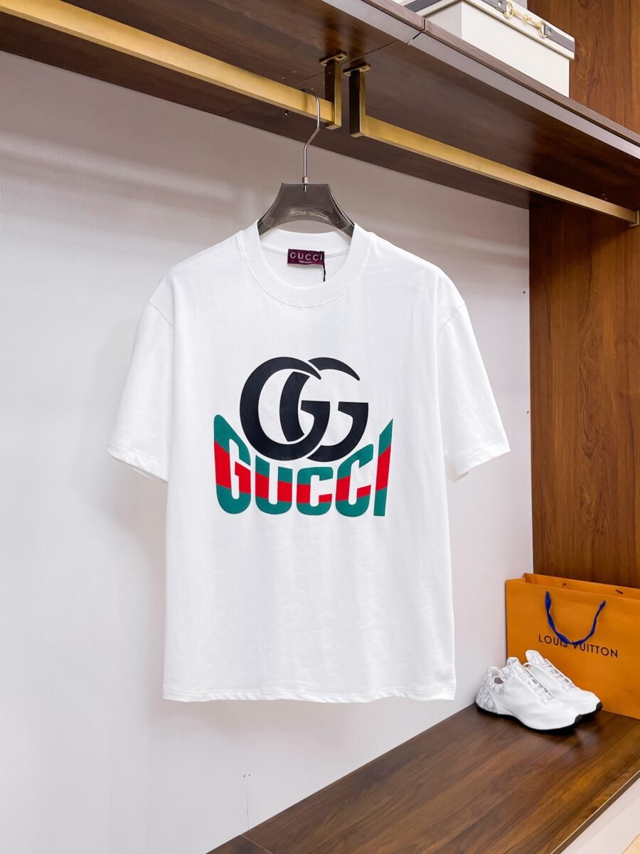 Gucci ~ Official counter synchronous update ~ The NEW high-style short-sleeved T-shirt 🔥🔥 Heavy launch thickened 300g high density/小玲 - Image 4
