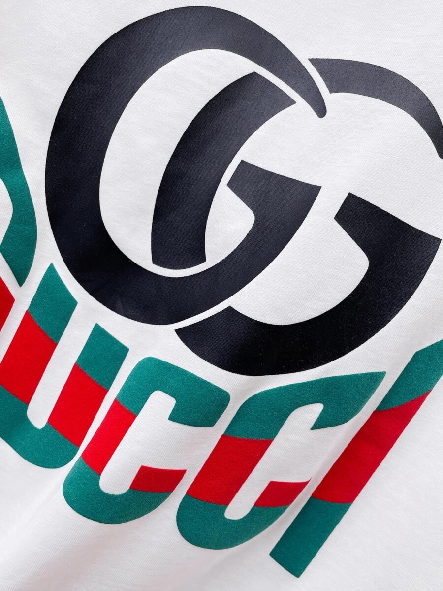 Gucci ~ Official counter synchronous update ~ The NEW high-style short-sleeved T-shirt 🔥🔥 Heavy launch thickened 300g high density/小玲 - Image 6