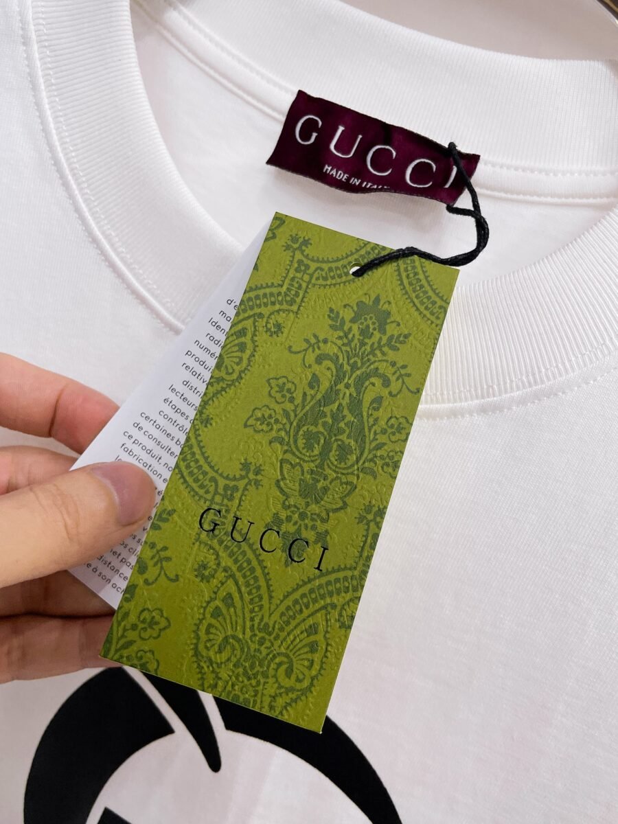 Gucci ~ Official counter synchronous update ~ The NEW high-style short-sleeved T-shirt 🔥🔥 Heavy launch thickened 300g high density/小玲 - Image 9