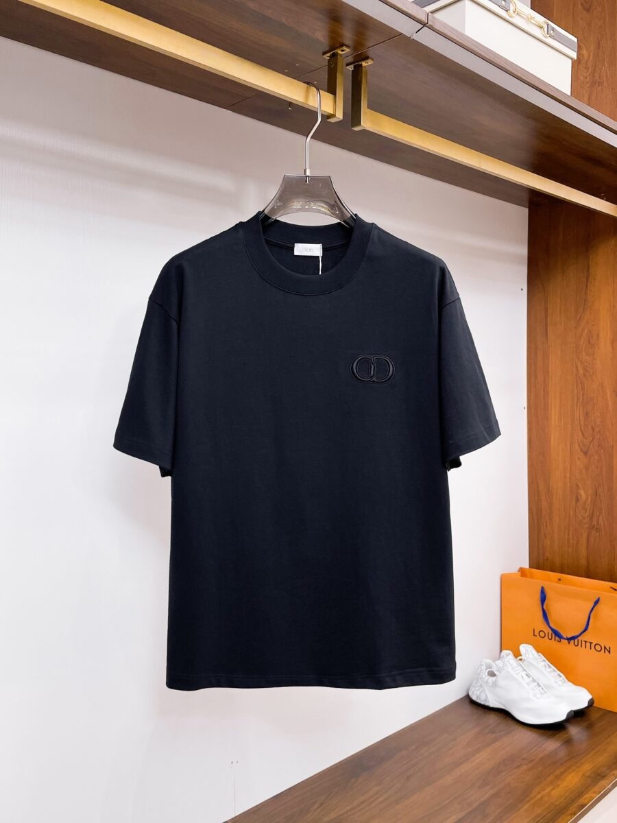 Dior ~ Official counter synchronous update ~ The NEW high-style short-sleeved T-shirt 🔥🔥 Heavy launch thickened 300g high density/小玲 - Image 3