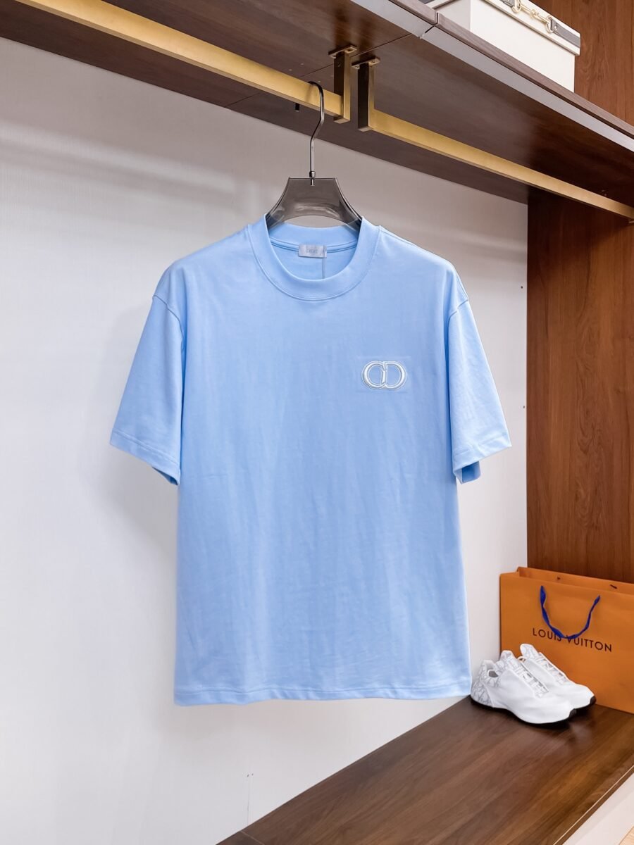 Dior ~ Official counter synchronous update ~ The NEW high-style short-sleeved T-shirt 🔥🔥 Heavy launch thickened 300g high density/小玲 - Image 5