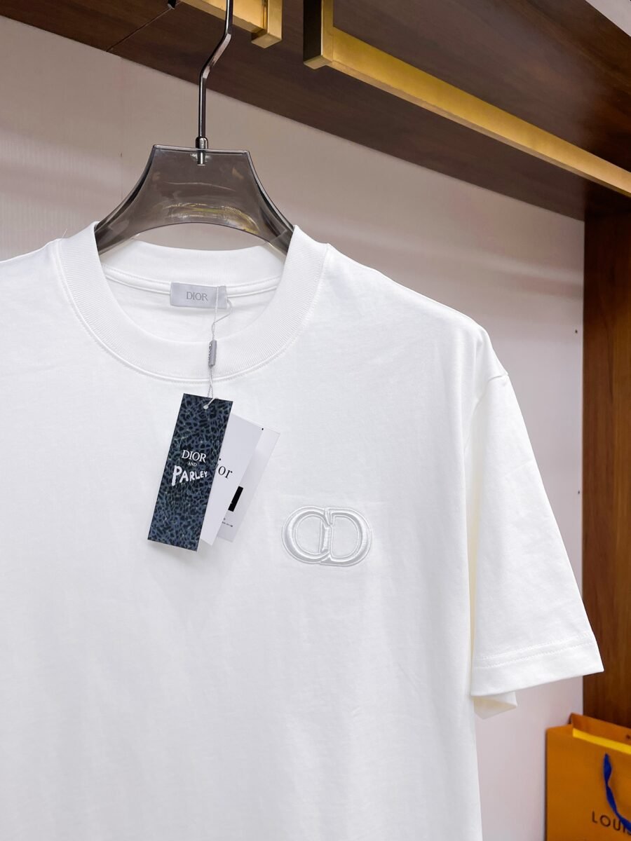 Dior ~ Official counter synchronous update ~ The NEW high-style short-sleeved T-shirt 🔥🔥 Heavy launch thickened 300g high density/小玲 - Image 7