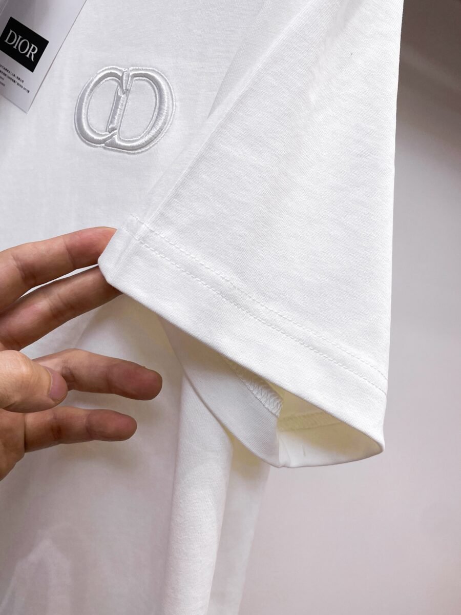 Dior ~ Official counter synchronous update ~ The NEW high-style short-sleeved T-shirt 🔥🔥 Heavy launch thickened 300g high density/小玲 - Image 8