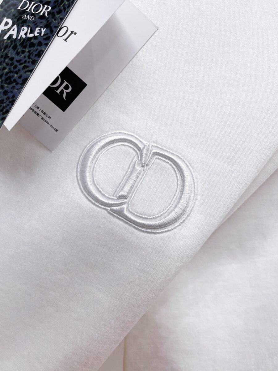 Dior ~ Official counter synchronous update ~ The NEW high-style short-sleeved T-shirt 🔥🔥 Heavy launch thickened 300g high density/小玲 - Image 9