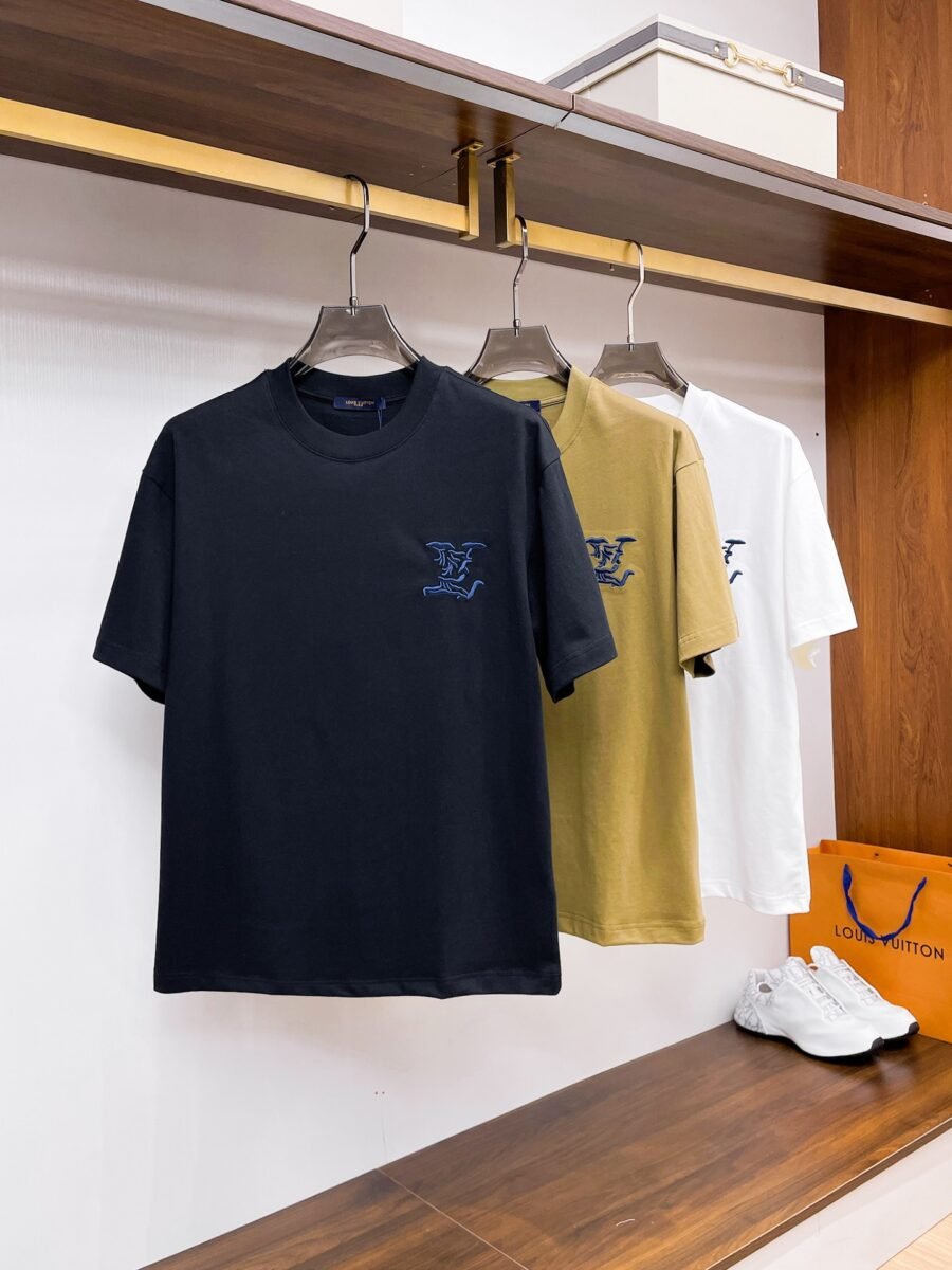 Louis Vuitton ~ Official counter synchronous update ~ The NEW high-style short-sleeved T-shirt 🔥🔥 Heavy launch thickened 300g high density/小玲