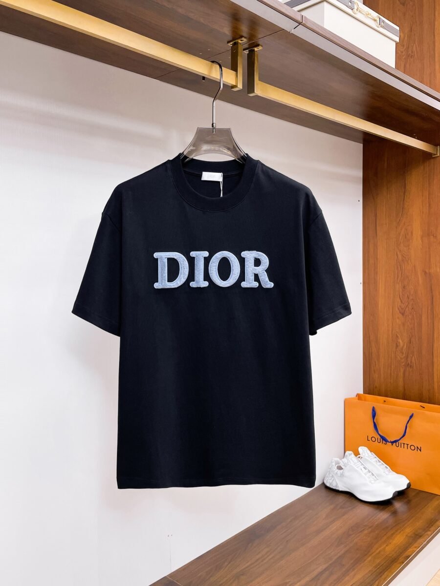 Dior ~ Official counter synchronous update ~ The NEW high-style short-sleeved T-shirt 🔥🔥 Heavy launch thickened 300g high density/小玲 - Image 3