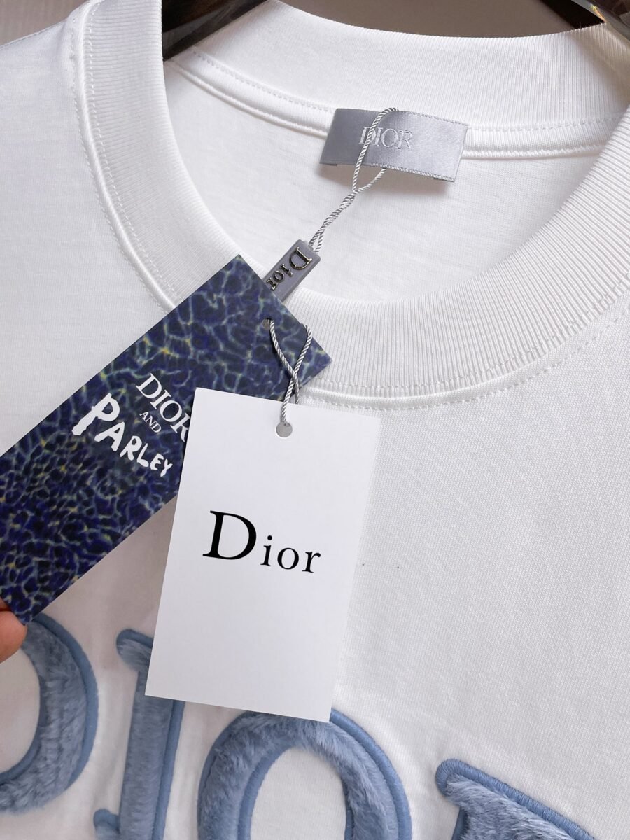 Dior ~ Official counter synchronous update ~ The NEW high-style short-sleeved T-shirt 🔥🔥 Heavy launch thickened 300g high density/小玲 - Image 9