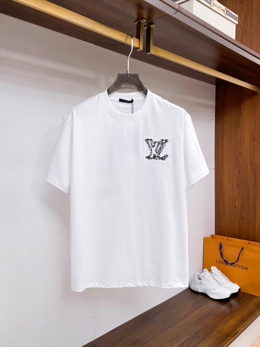 Louis Vuitton ~ Official counter synchronous update ~ The NEW high-style short-sleeved T-shirt 🔥🔥 Heavy launch thickened 300g high density/小玲 - Image 4