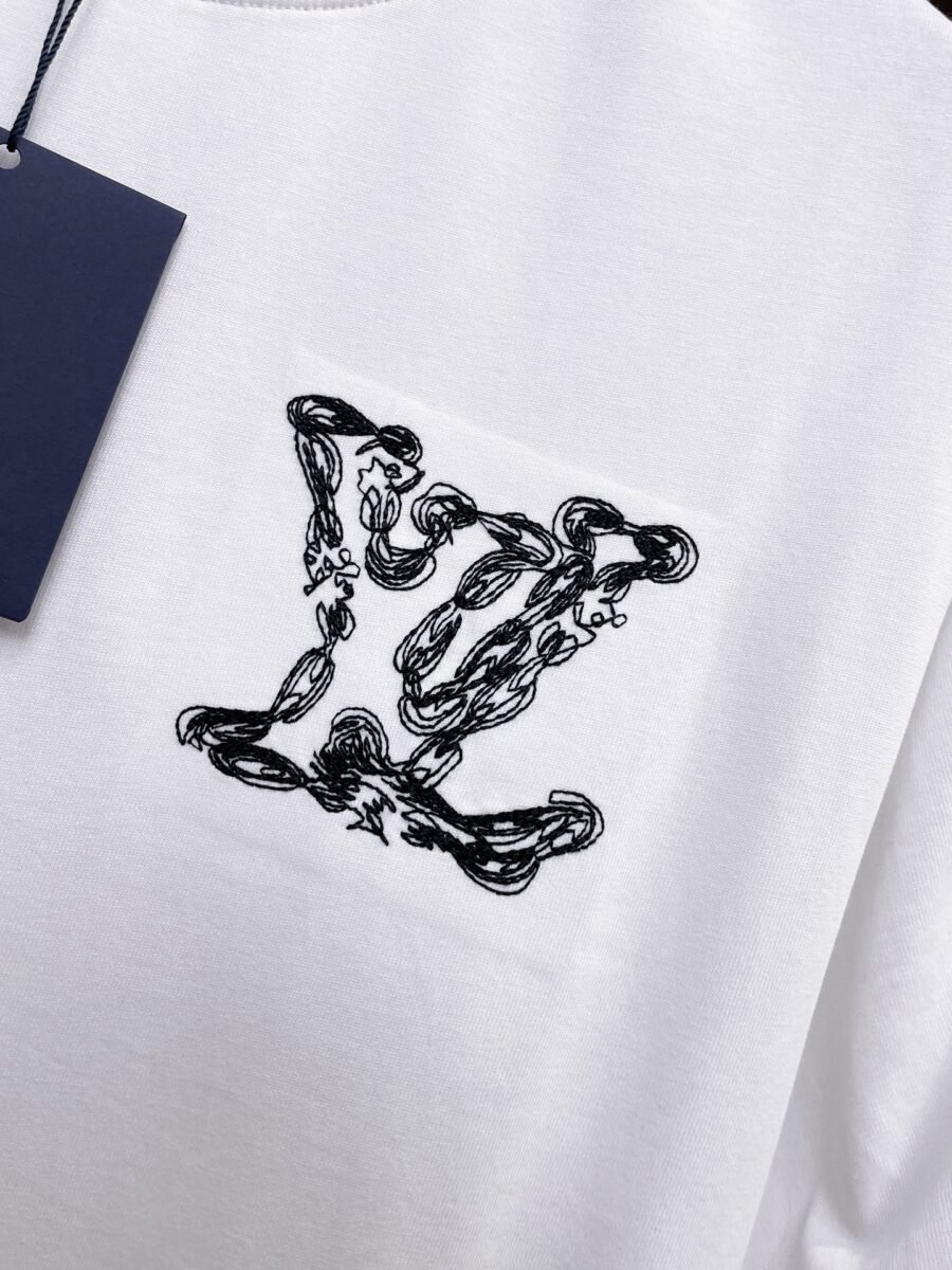 Louis Vuitton ~ Official counter synchronous update ~ The NEW high-style short-sleeved T-shirt 🔥🔥 Heavy launch thickened 300g high density/小玲 - Image 8