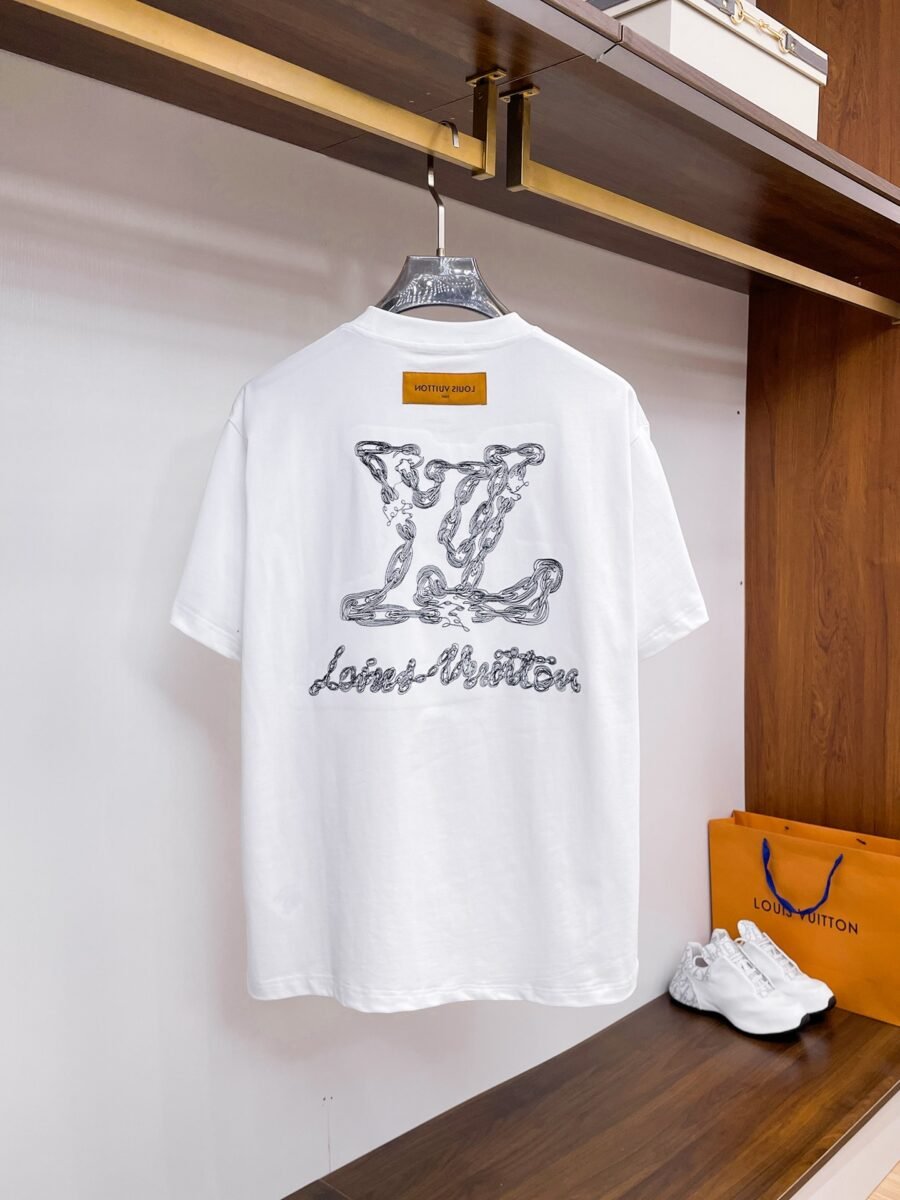 Louis Vuitton ~ Official counter synchronous update ~ The NEW high-style short-sleeved T-shirt 🔥🔥 Heavy launch thickened 300g high density/小玲 - Image 5