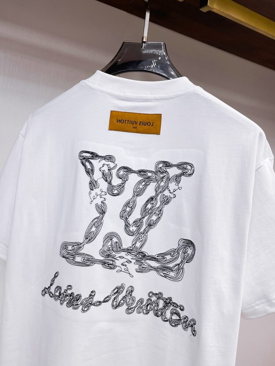 Louis Vuitton ~ Official counter synchronous update ~ The NEW high-style short-sleeved T-shirt 🔥🔥 Heavy launch thickened 300g high density/小玲 - Image 10