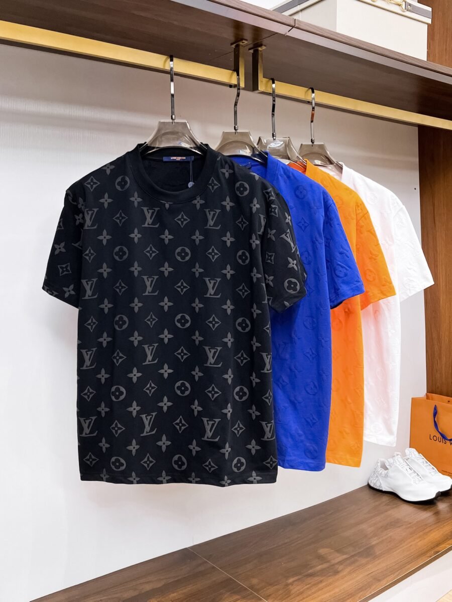 Louis Vuitton ~ Official counter synchronous update ~ The NEW high-style short-sleeved T-shirt 🔥🔥 Heavy launch thickened 300g high density/小玲