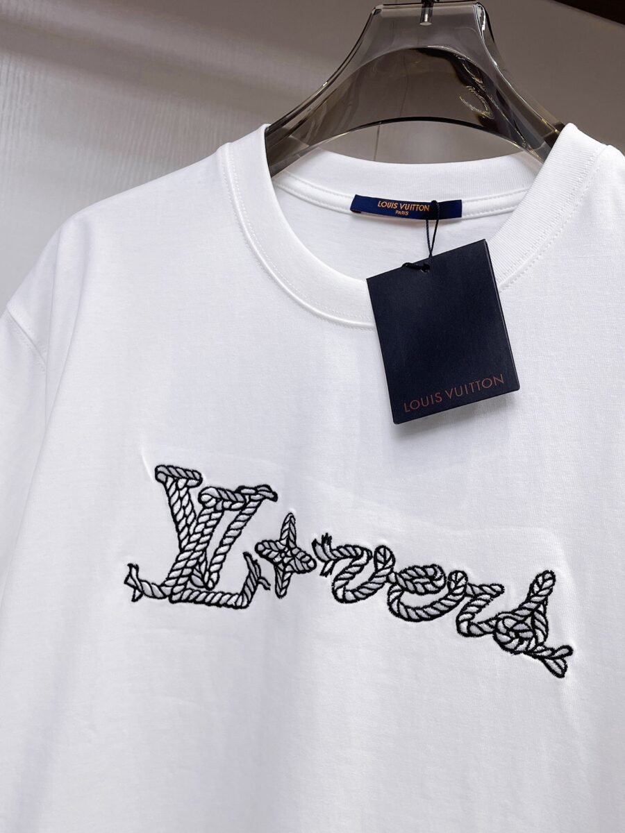 Louis Vuitton ~ Official counter synchronous update ~ The NEW high-style short-sleeved T-shirt 🔥🔥 Heavy launch thickened 300g high density/小玲 - Image 7