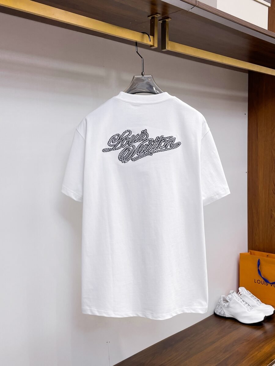 Louis Vuitton ~ Official counter synchronous update ~ The NEW high-style short-sleeved T-shirt 🔥🔥 Heavy launch thickened 300g high density/小玲 - Image 6