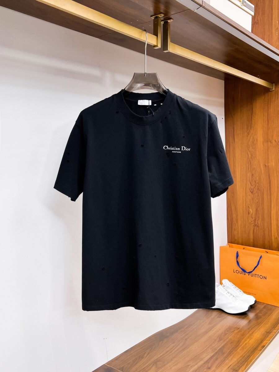 Dior ~ Official counter synchronous update ~ The NEW high-style short-sleeved T-shirt 🔥🔥 Heavy launch thickened 280g high density/小玲 - Image 3