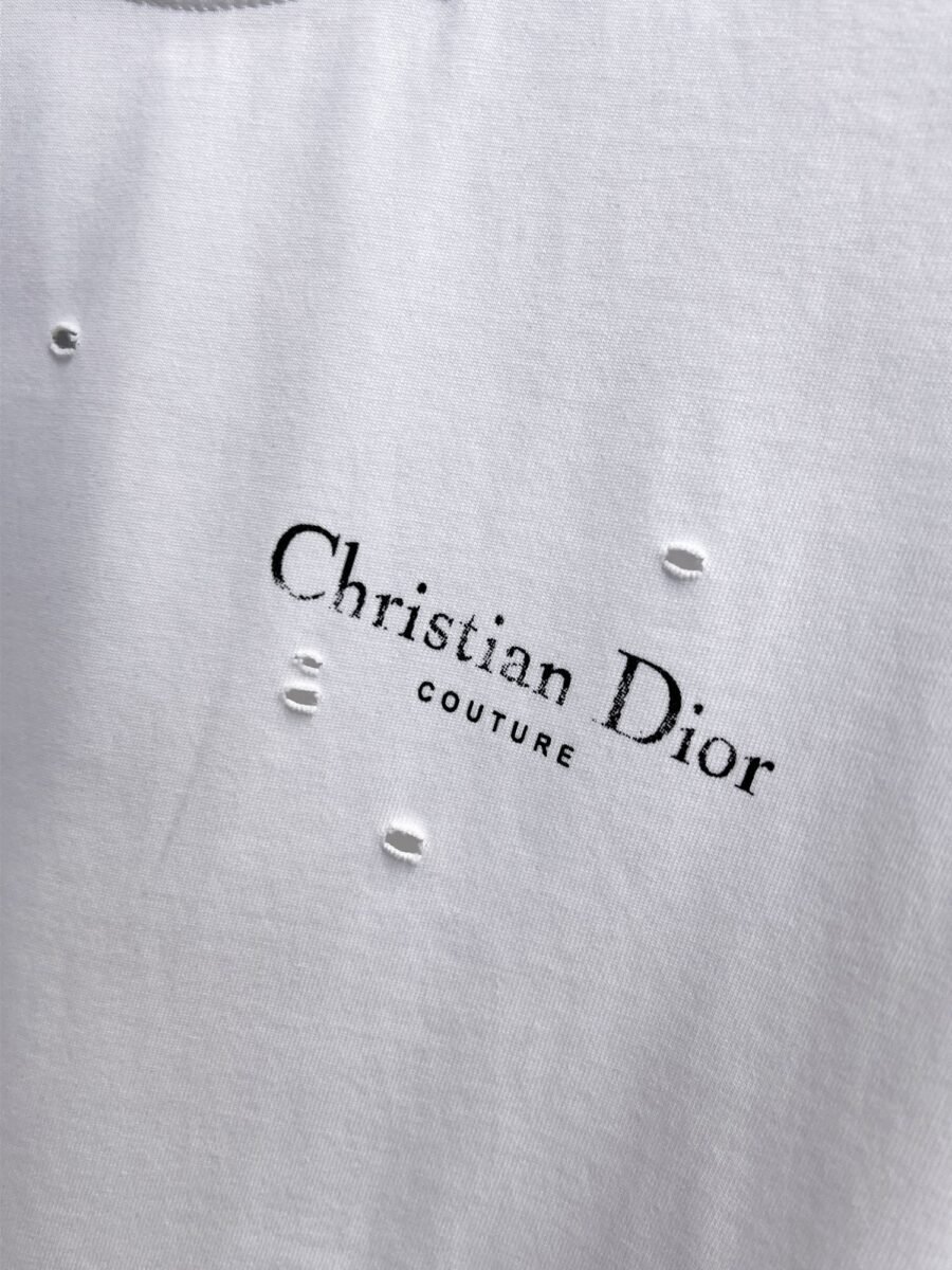 Dior ~ Official counter synchronous update ~ The NEW high-style short-sleeved T-shirt 🔥🔥 Heavy launch thickened 280g high density/小玲 - Image 7