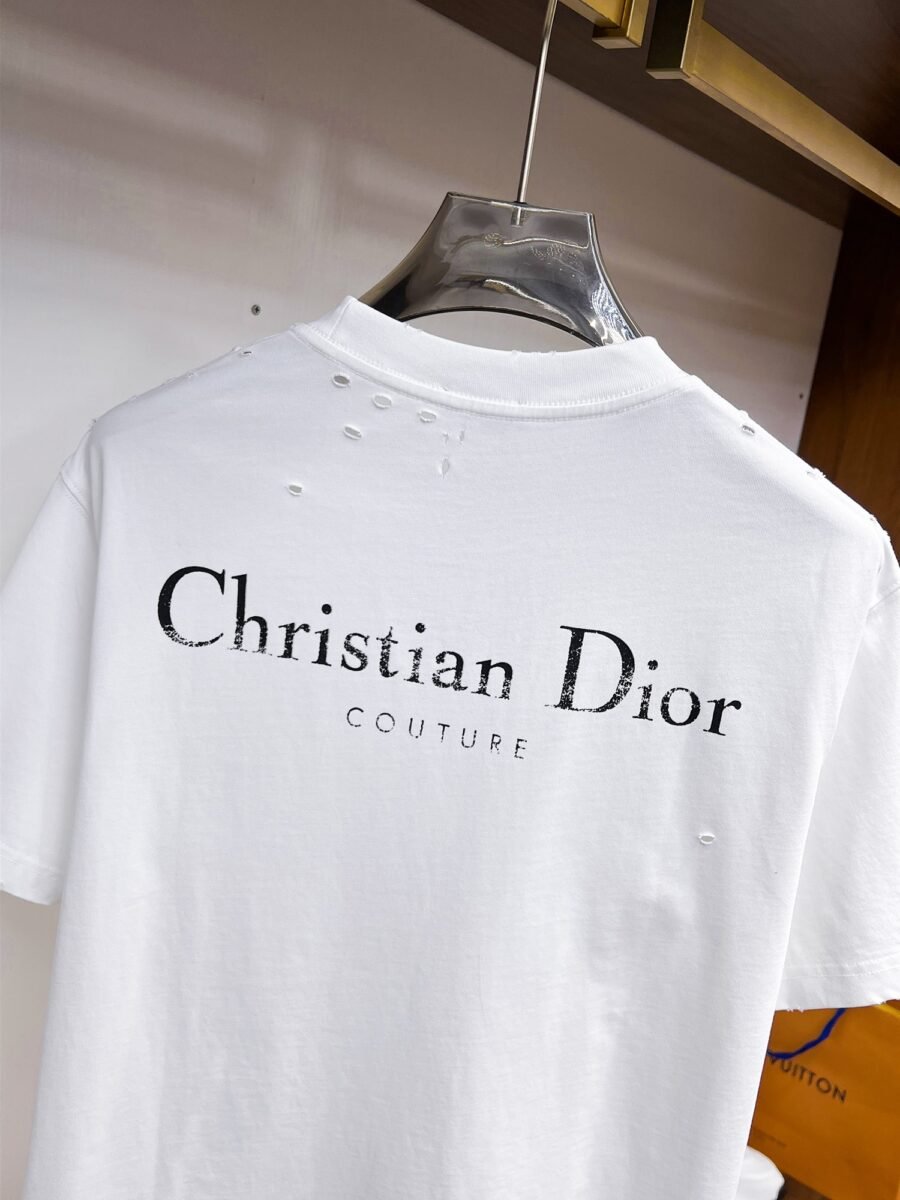 Dior ~ Official counter synchronous update ~ The NEW high-style short-sleeved T-shirt 🔥🔥 Heavy launch thickened 280g high density/小玲 - Image 10