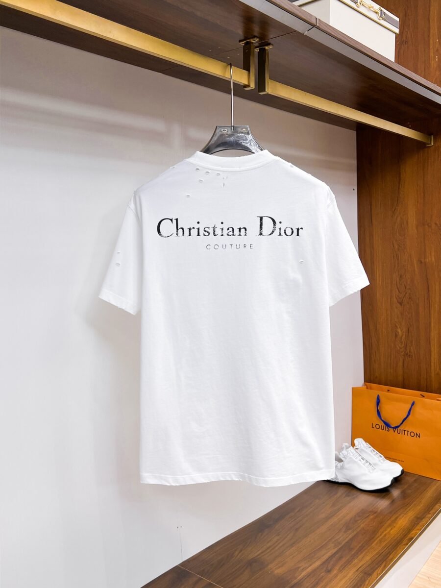Dior ~ Official counter synchronous update ~ The NEW high-style short-sleeved T-shirt 🔥🔥 Heavy launch thickened 280g high density/小玲 - Image 5