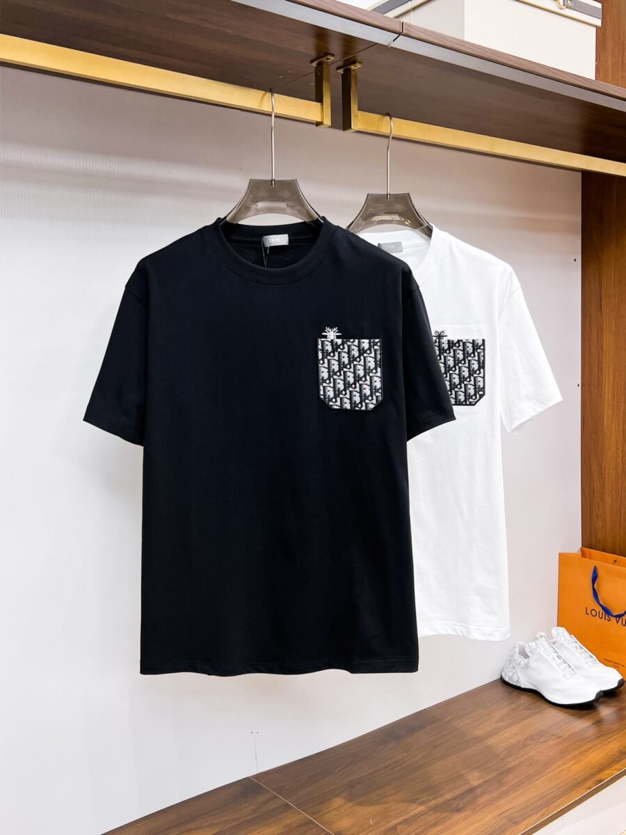 Dior ~ Official counter synchronous update ~ The NEW high-style short-sleeved T-shirt 🔥🔥 Heavy launch thickened 300g high density/小玲