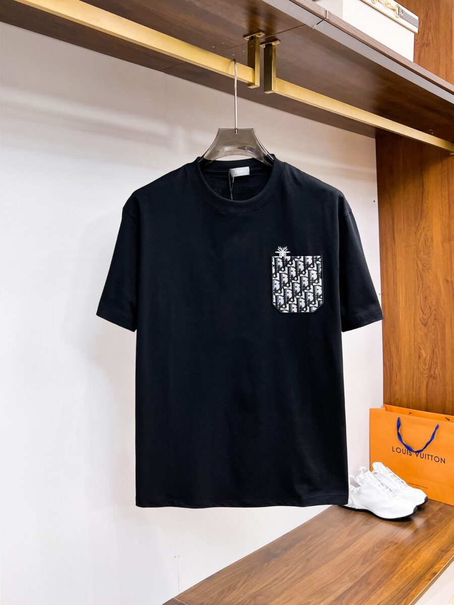 Dior ~ Official counter synchronous update ~ The NEW high-style short-sleeved T-shirt 🔥🔥 Heavy launch thickened 300g high density/小玲 - Image 3