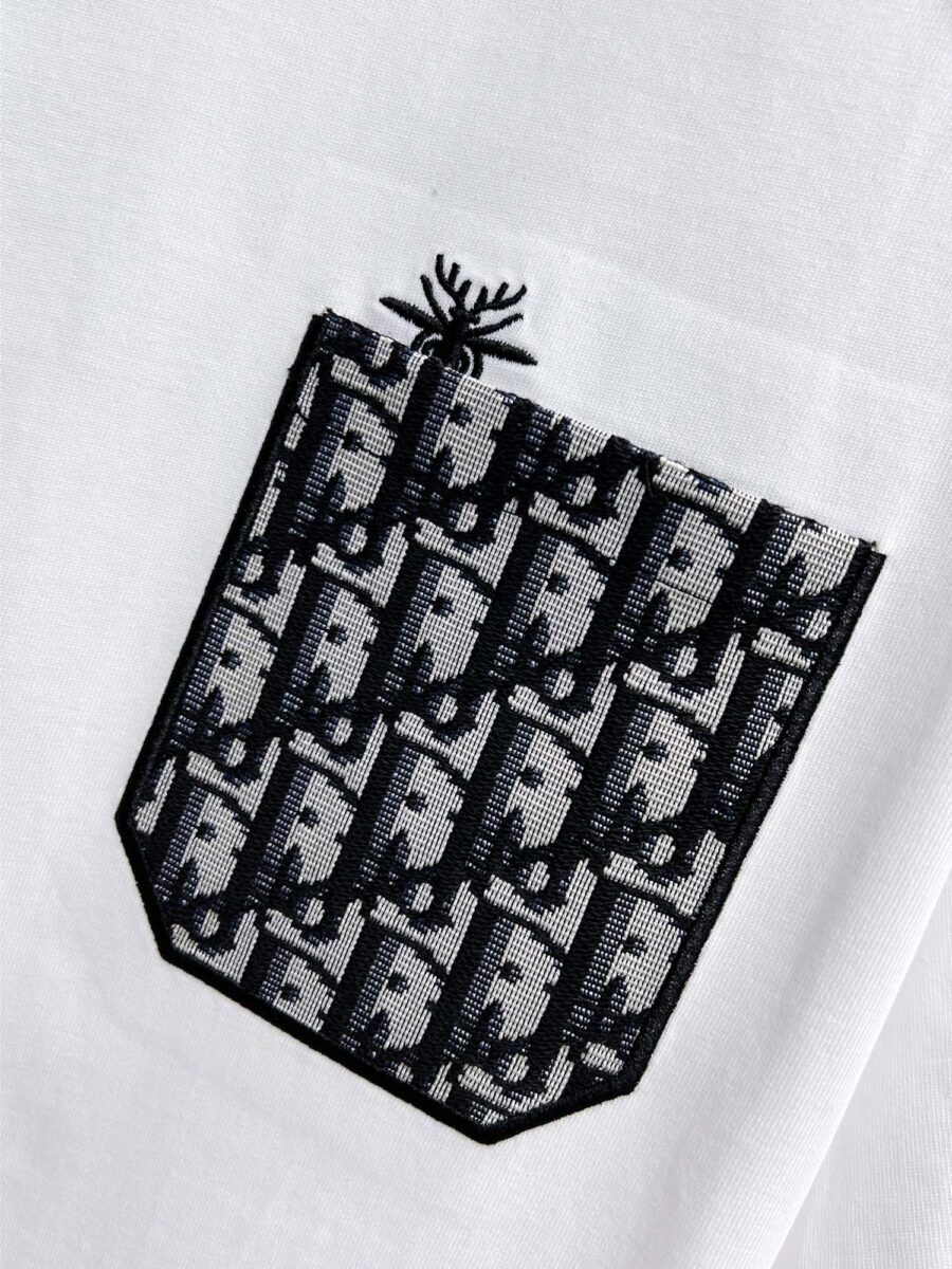 Dior ~ Official counter synchronous update ~ The NEW high-style short-sleeved T-shirt 🔥🔥 Heavy launch thickened 300g high density/小玲 - Image 6