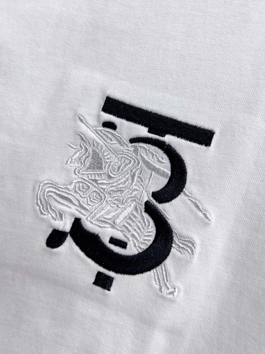 Burberry ~ Official counter synchronous update ~ The NEW high-style short-sleeved T-shirt 🔥🔥 Heavy launch thickened 300g high density/小玲 - Image 6