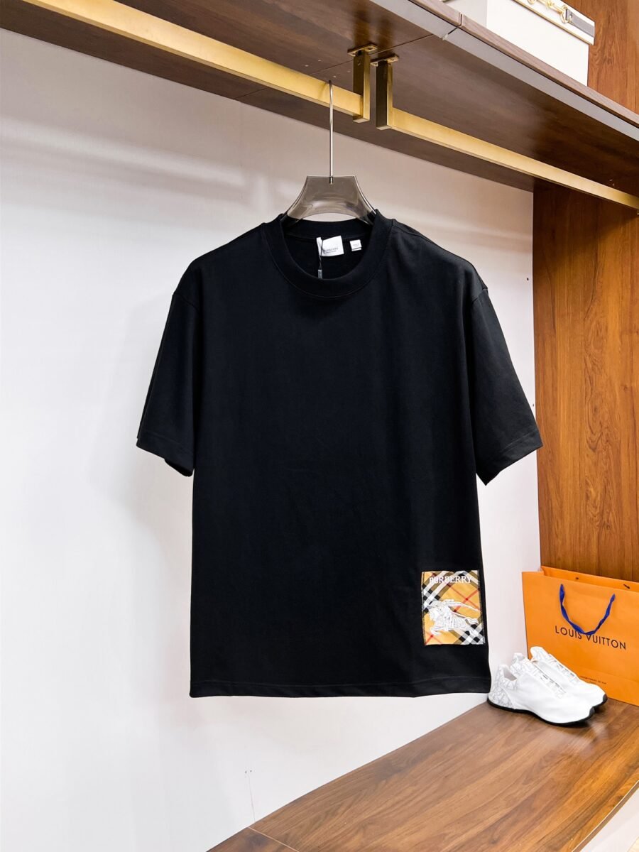 Burberry ~ Official counter synchronous update ~ The NEW high-style short-sleeved T-shirt 🔥🔥 Heavy launch thickened 300g high density/小玲 - Image 3