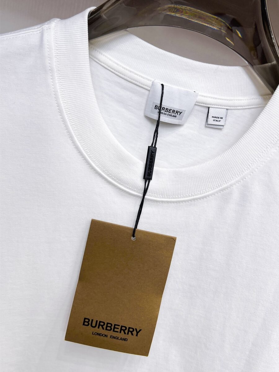 Burberry ~ Official counter synchronous update ~ The NEW high-style short-sleeved T-shirt 🔥🔥 Heavy launch thickened 300g high density/小玲 - Image 7