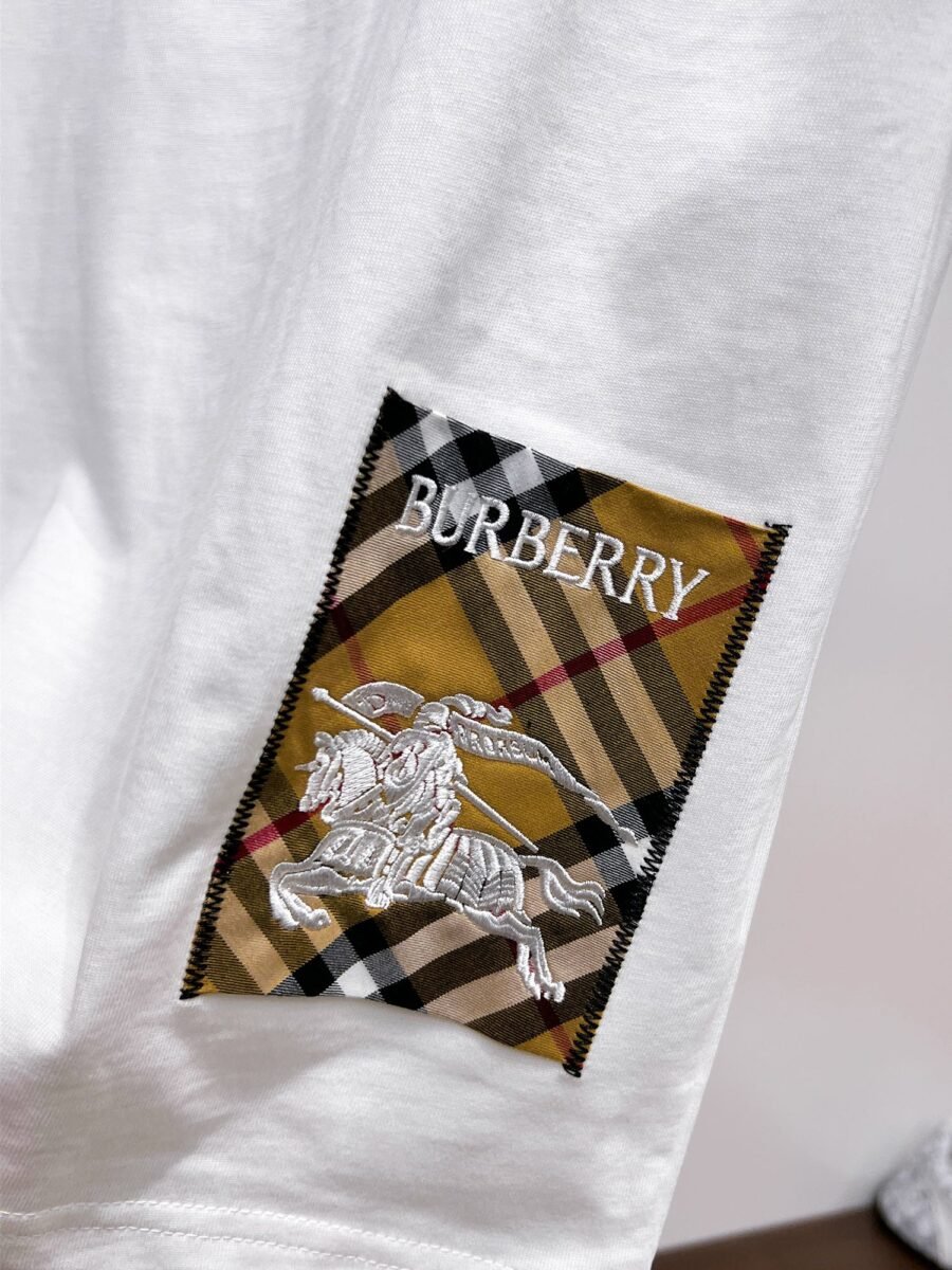 Burberry ~ Official counter synchronous update ~ The NEW high-style short-sleeved T-shirt 🔥🔥 Heavy launch thickened 300g high density/小玲 - Image 8