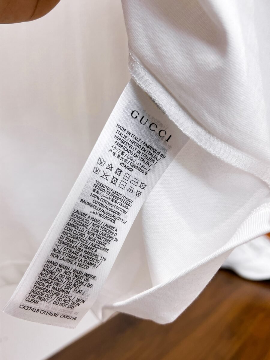 Gucci ~ Official counter synchronous update ~ The NEW high-style short-sleeved T-shirt 🔥🔥 Heavy launch thickened 300g high density/小玲 - Image 9