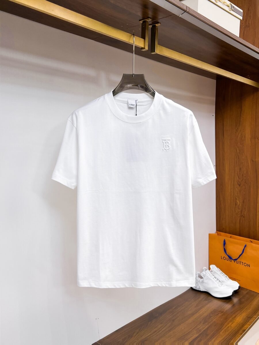 Burberry ~ Official counter synchronous update ~ The NEW high-style short-sleeved T-shirt 🔥🔥 Heavy launch thickened 300g high density/小玲 - Image 4