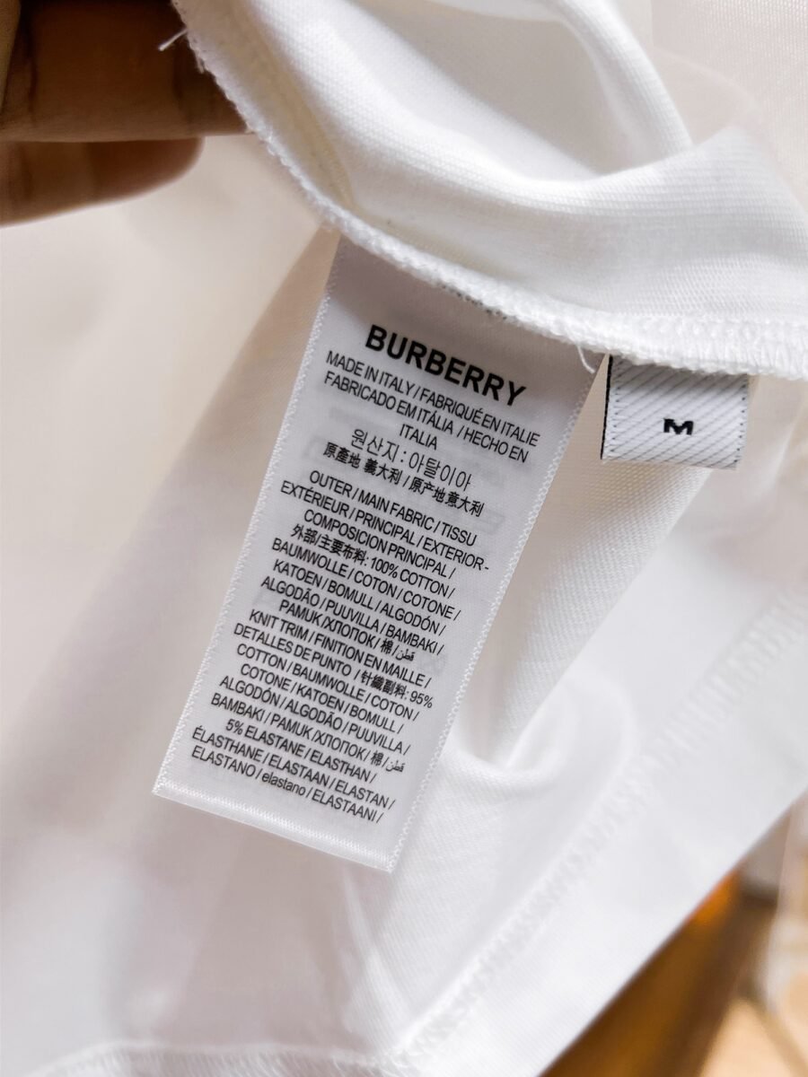 Burberry ~ Official counter synchronous update ~ The NEW high-style short-sleeved T-shirt 🔥🔥 Heavy launch thickened 300g high density/小玲 - Image 9