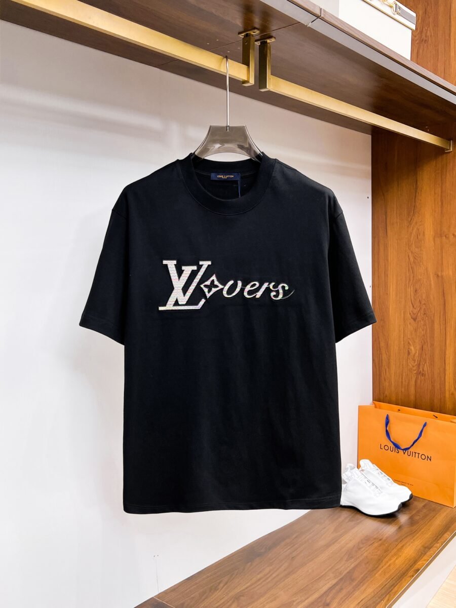 Louis Vuitton ~ Official counter synchronous update ~ The NEW high-style short-sleeved T-shirt 🔥🔥 Heavy launch thickened 300g high density/小玲 - Image 3