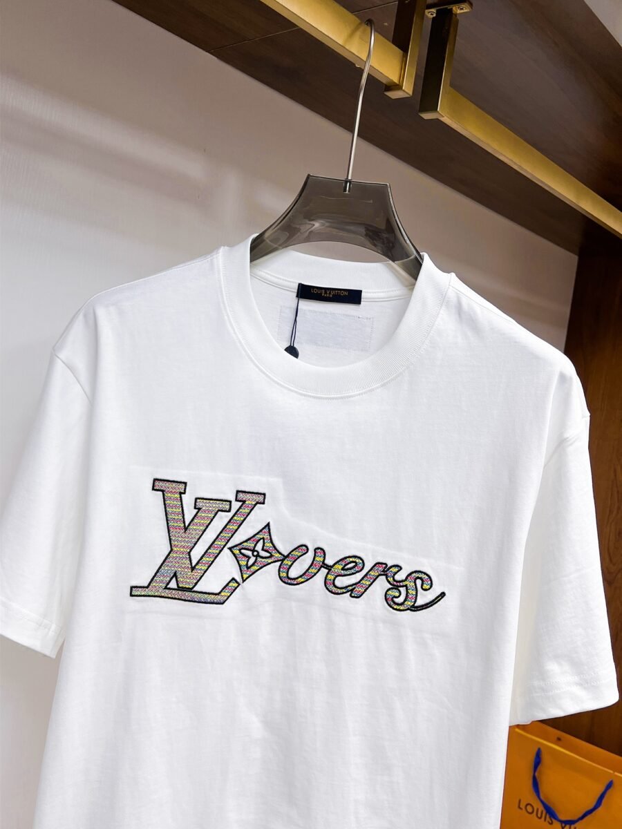 Louis Vuitton ~ Official counter synchronous update ~ The NEW high-style short-sleeved T-shirt 🔥🔥 Heavy launch thickened 300g high density/小玲 - Image 5