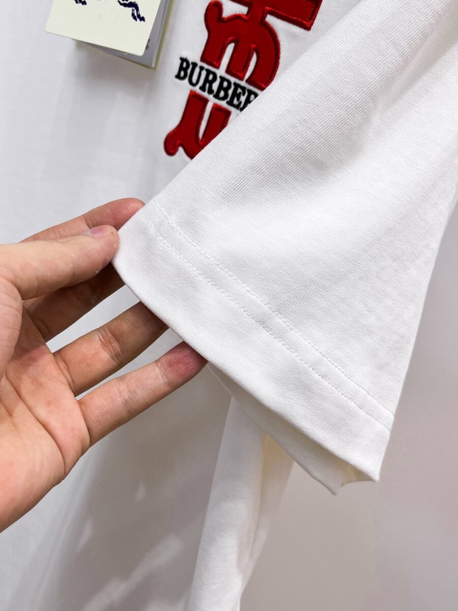 Burberry ~ Official counter synchronous update ~ The NEW high-style short-sleeved T-shirt 🔥🔥 Heavy launch thickened 300g high density/小玲 - Image 8