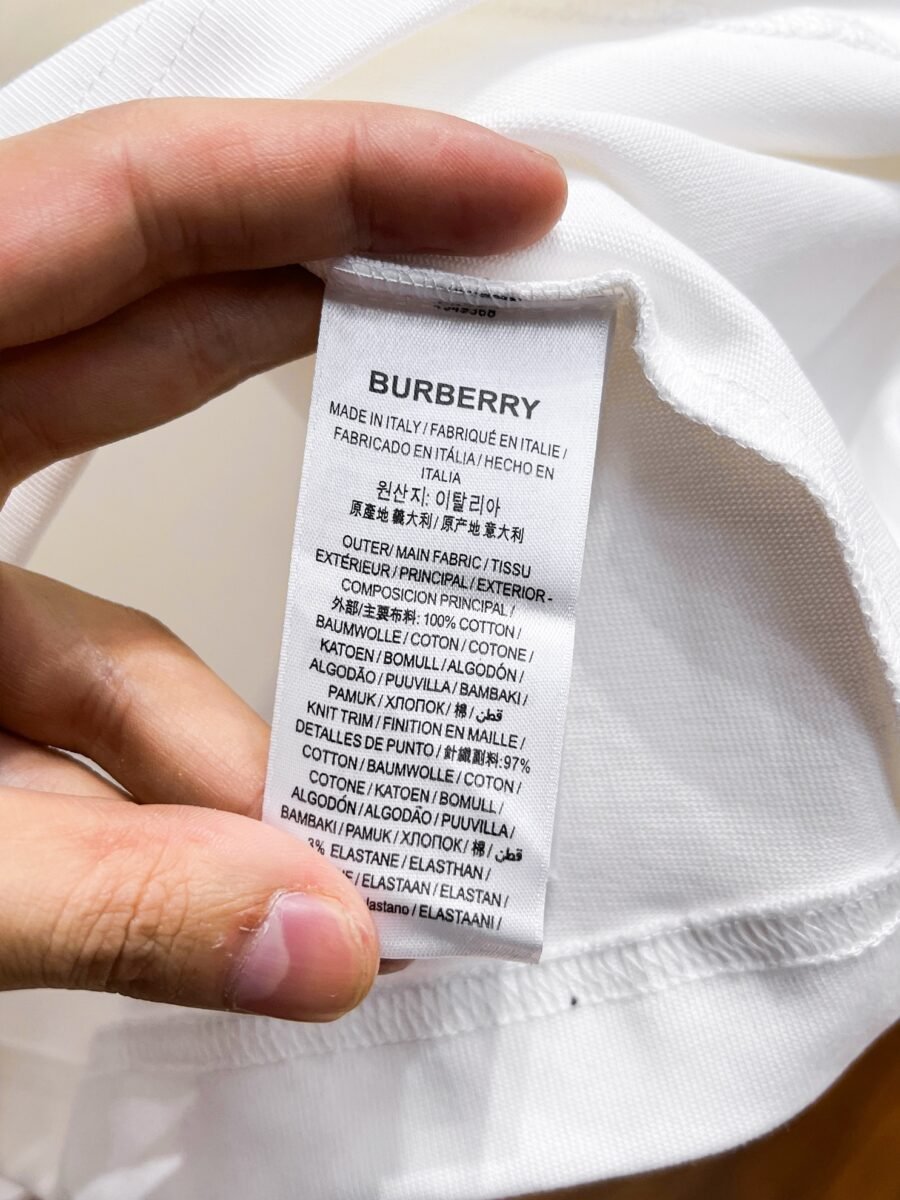 Burberry ~ Official counter synchronous update ~ The NEW high-style short-sleeved T-shirt 🔥🔥 Heavy launch thickened 300g high density/小玲 - Image 9
