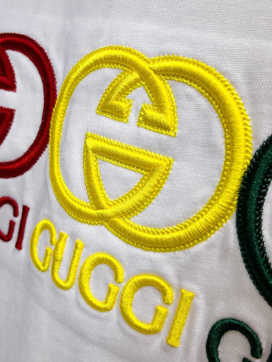 Gucci ~ Official counter synchronous update ~ The NEW high-style short-sleeved T-shirt 🔥🔥 Heavy launch thickened 300g high density/小玲 - Image 6