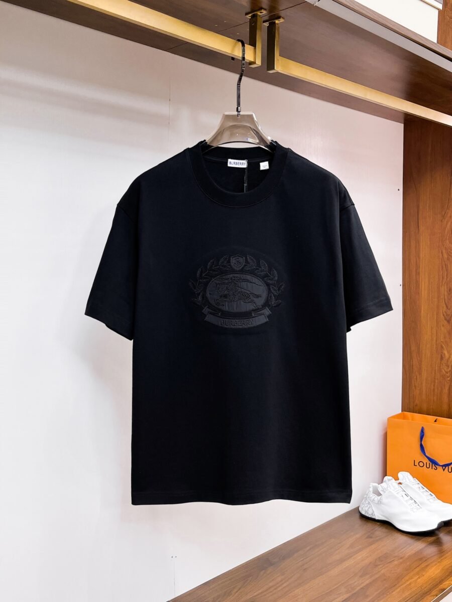 Burberry ~ Official counter synchronous update ~ The NEW high-style short-sleeved T-shirt 🔥🔥 Heavy launch thickened 300g high density/小玲 - Image 3