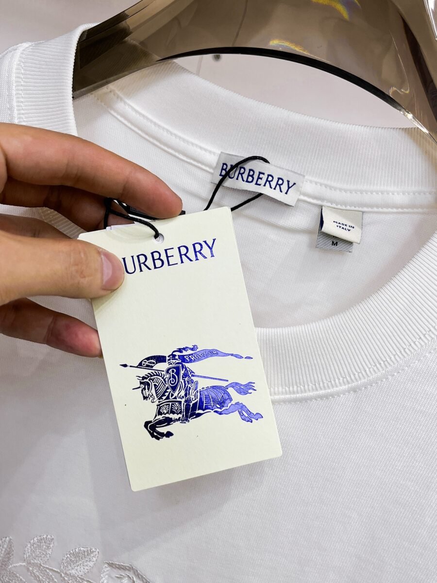 Burberry ~ Official counter synchronous update ~ The NEW high-style short-sleeved T-shirt 🔥🔥 Heavy launch thickened 300g high density/小玲 - Image 7