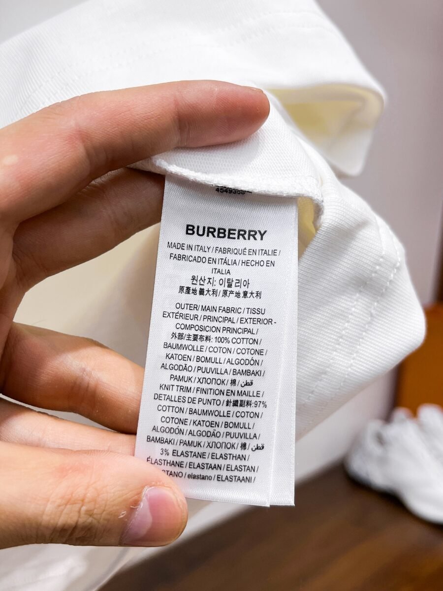 Burberry ~ Official counter synchronous update ~ The NEW high-style short-sleeved T-shirt 🔥🔥 Heavy launch thickened 300g high density/小玲 - Image 9