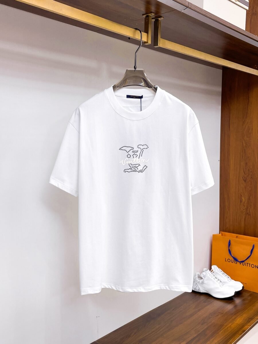 Louis Vuitton ~ Official counter synchronous update ~ The NEW high-style short-sleeved T-shirt 🔥🔥 Heavy launch thickened 280g high density/小玲 - Image 4