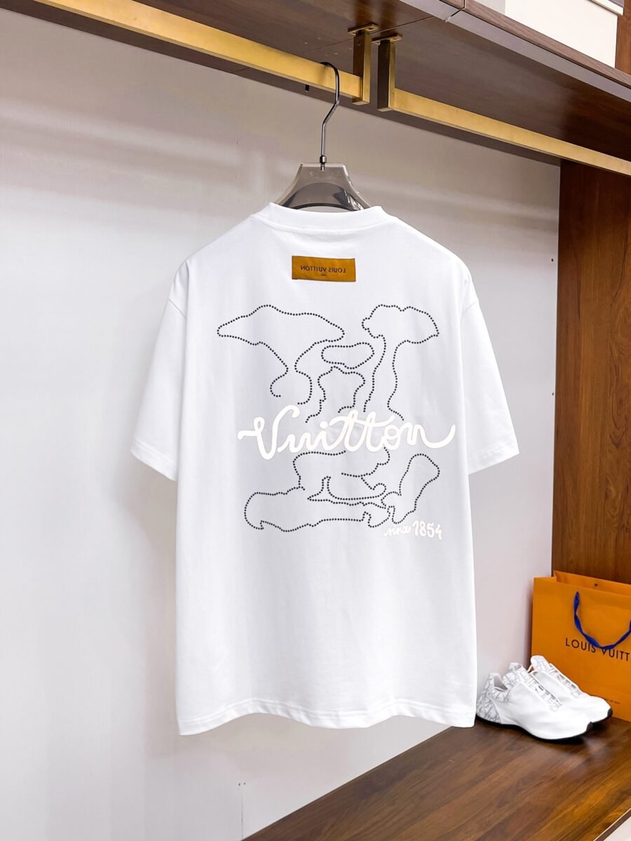 Louis Vuitton ~ Official counter synchronous update ~ The NEW high-style short-sleeved T-shirt 🔥🔥 Heavy launch thickened 280g high density/小玲 - Image 5