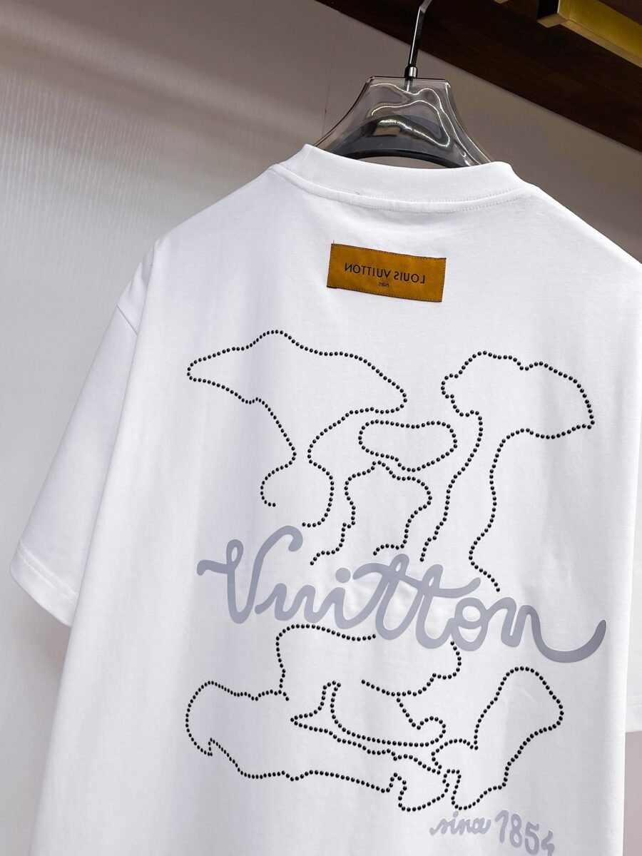 Louis Vuitton ~ Official counter synchronous update ~ The NEW high-style short-sleeved T-shirt 🔥🔥 Heavy launch thickened 280g high density/小玲 - Image 9