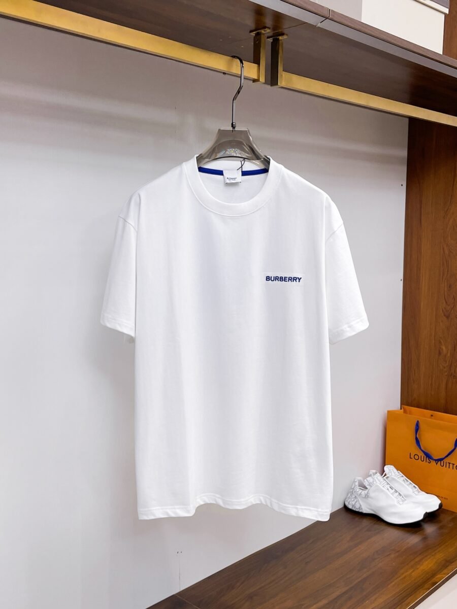 Burberry ~ Official counter synchronous update ~ The NEW high-style short-sleeved T-shirt 🔥🔥 Heavy launch thickened 280g high density/小玲 - Image 3