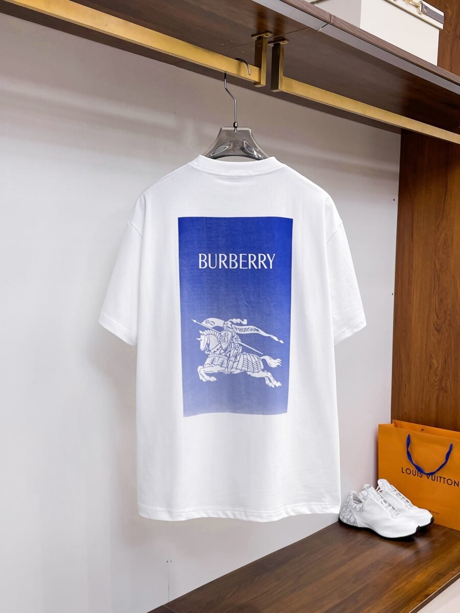 Burberry ~ Official counter synchronous update ~ The NEW high-style short-sleeved T-shirt 🔥🔥 Heavy launch thickened 280g high density/小玲 - Image 4