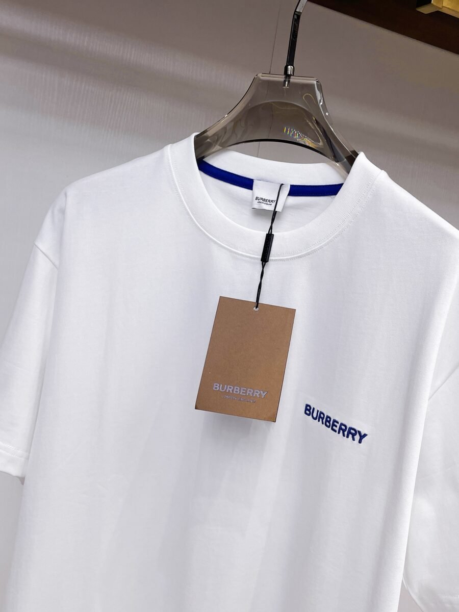 Burberry ~ Official counter synchronous update ~ The NEW high-style short-sleeved T-shirt 🔥🔥 Heavy launch thickened 280g high density/小玲 - Image 5